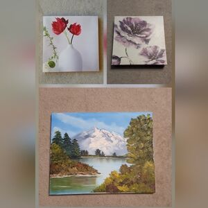 3 Decorative Canvas Paintings/Prints Bundle